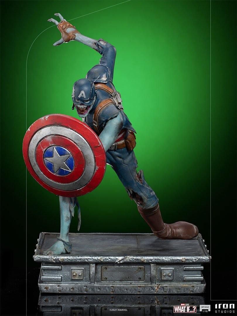 IRO28556 What If - Zombie Captain America 1:10 Scale Statue - Iron Studios - Titan Pop Culture