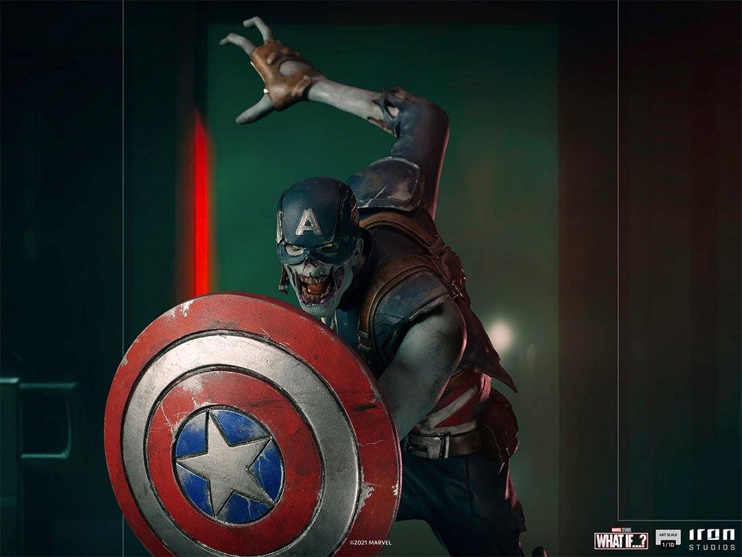 IRO28556 What If - Zombie Captain America 1:10 Scale Statue - Iron Studios - Titan Pop Culture