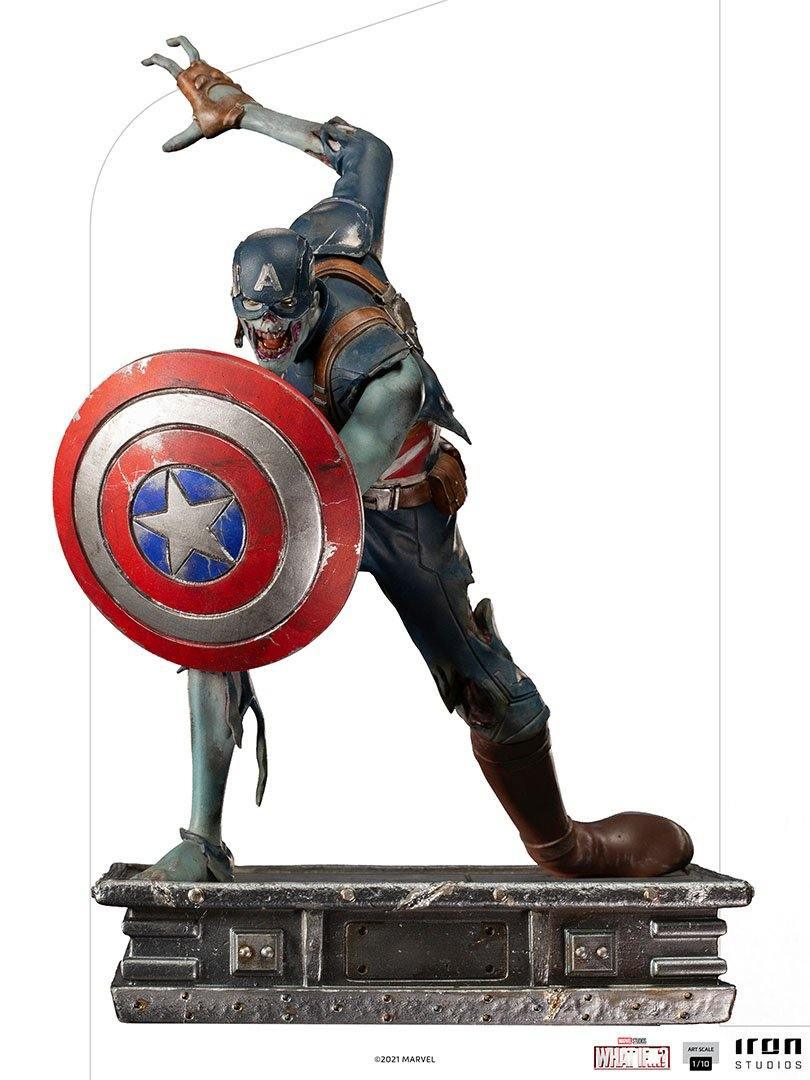 IRO28556 What If - Zombie Captain America 1:10 Scale Statue - Iron Studios - Titan Pop Culture