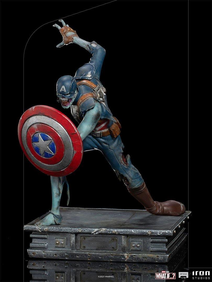 IRO28556 What If - Zombie Captain America 1:10 Scale Statue - Iron Studios - Titan Pop Culture