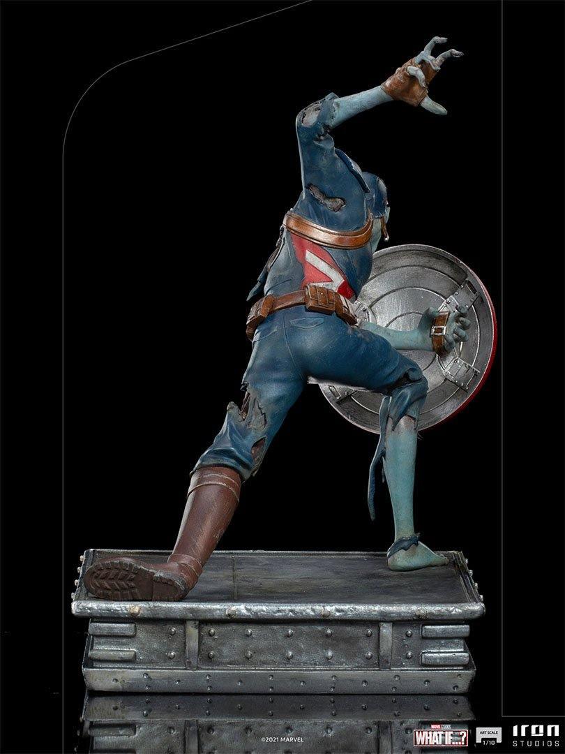 IRO28556 What If - Zombie Captain America 1:10 Scale Statue - Iron Studios - Titan Pop Culture