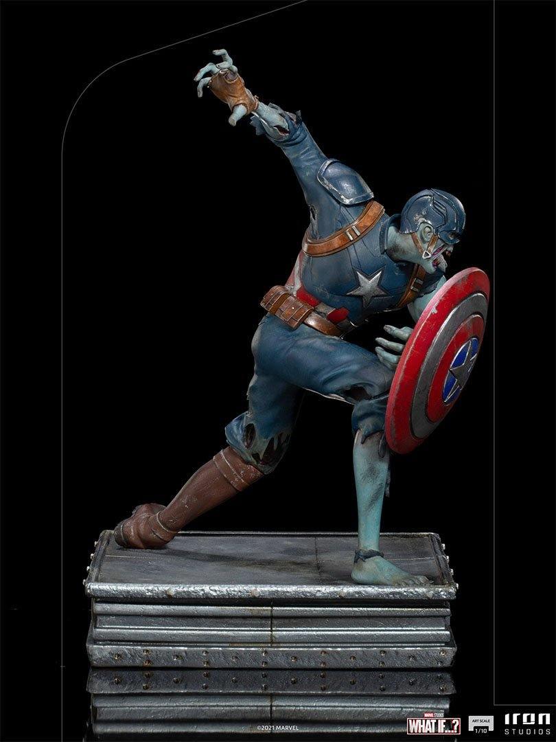 IRO28556 What If - Zombie Captain America 1:10 Scale Statue - Iron Studios - Titan Pop Culture