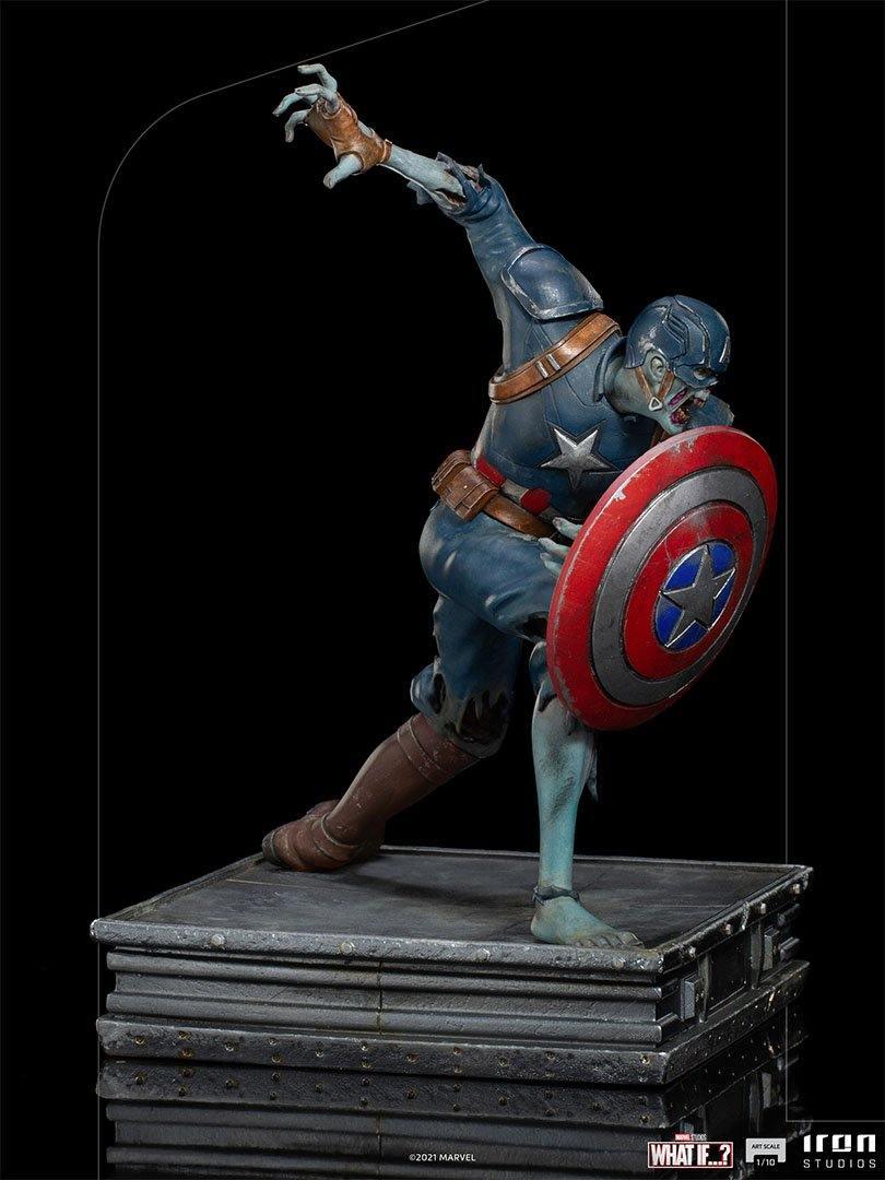 IRO28556 What If - Zombie Captain America 1:10 Scale Statue - Iron Studios - Titan Pop Culture