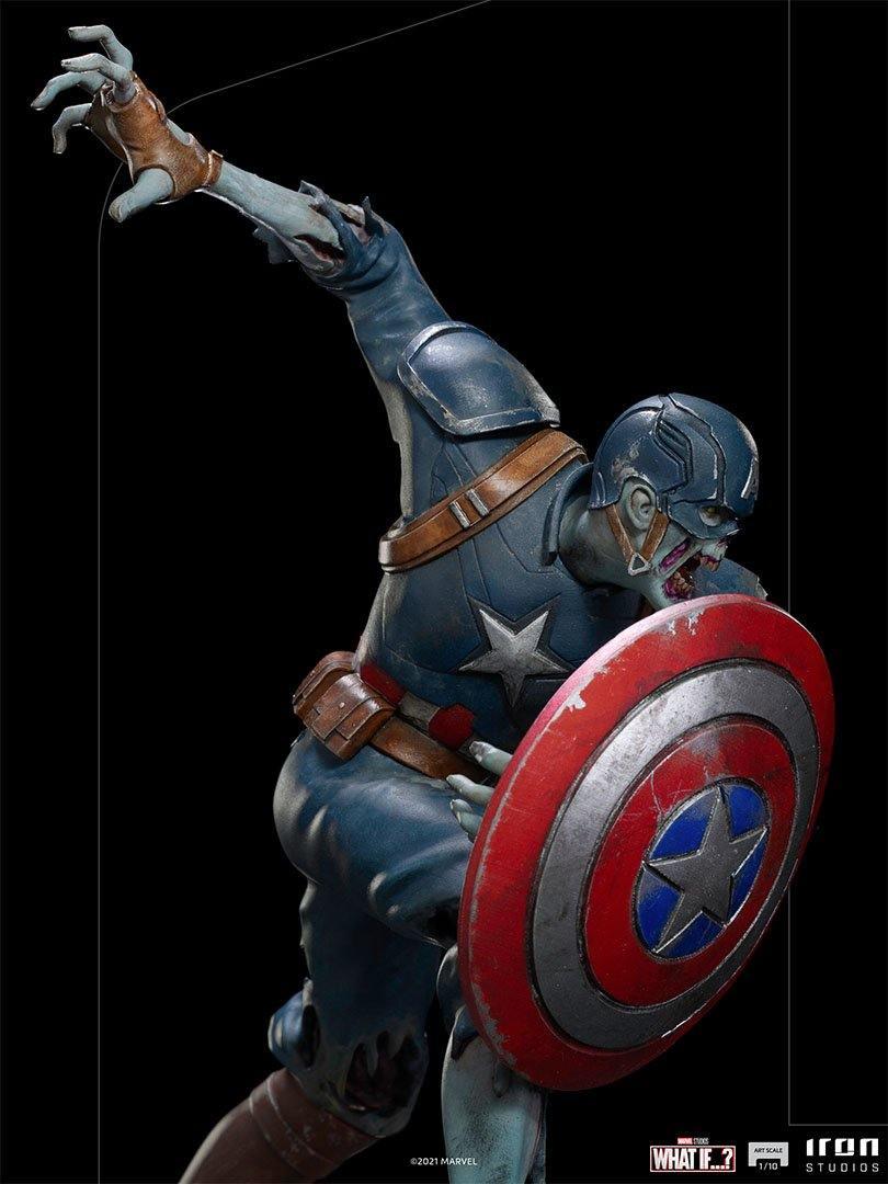 IRO28556 What If - Zombie Captain America 1:10 Scale Statue - Iron Studios - Titan Pop Culture