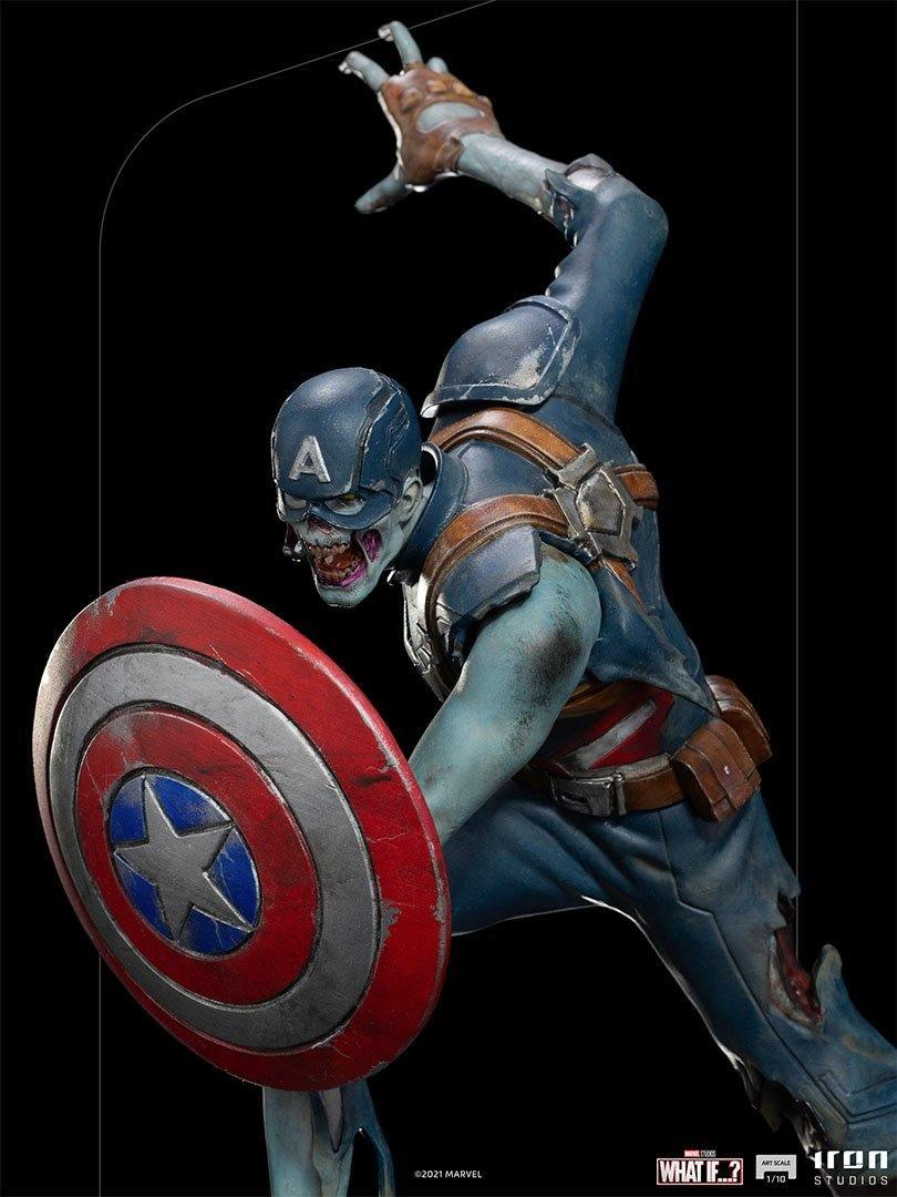 IRO28556 What If - Zombie Captain America 1:10 Scale Statue - Iron Studios - Titan Pop Culture