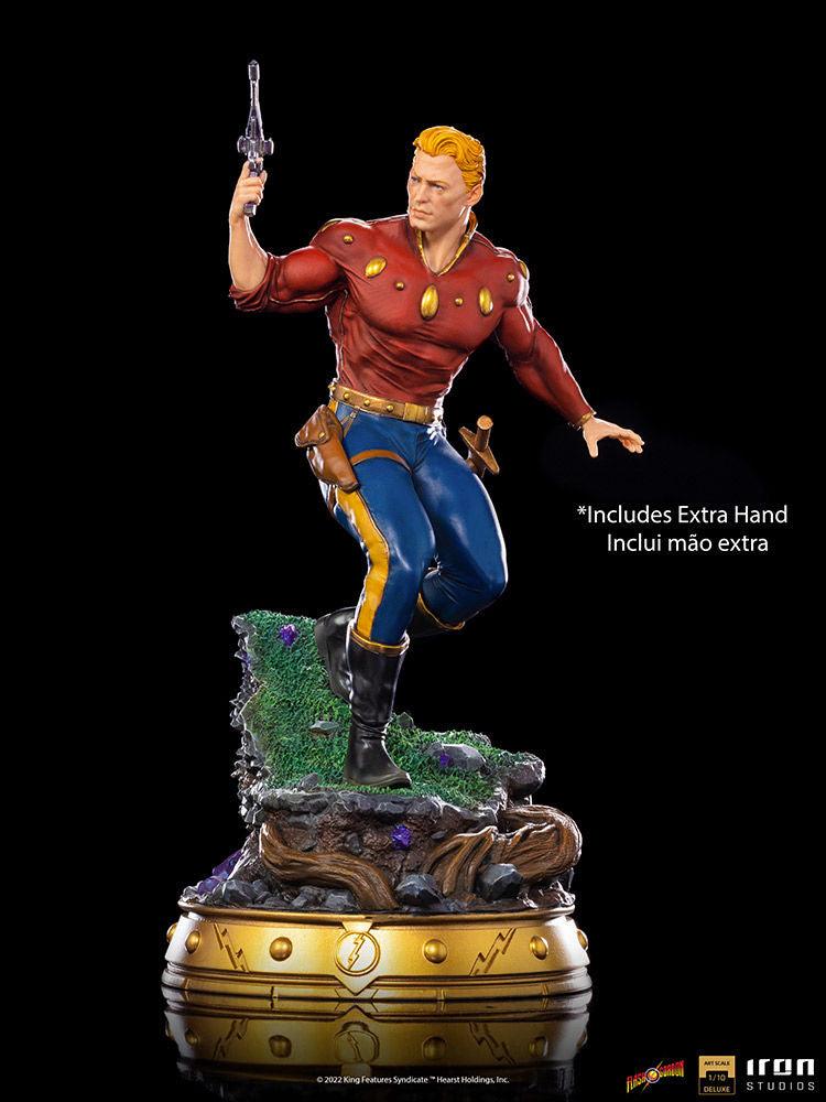 IRO28891 Flash Gordon - Flash Gordon Deluxe 1:10 Scale Statue - Iron Studios - Titan Pop Culture