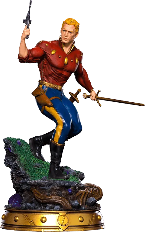 IRO28891 Flash Gordon - Flash Gordon Deluxe 1:10 Scale Statue - Iron Studios - Titan Pop Culture
