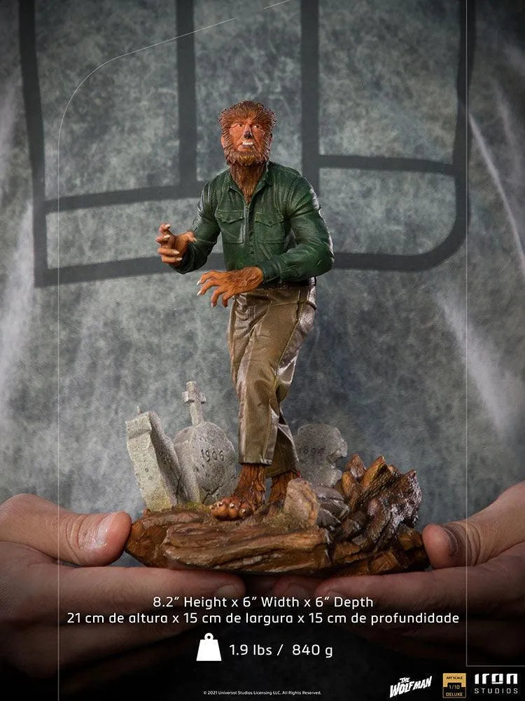 IRO29041 Universal Monsters - Wolf Man Deluxe 1:10 Scale Statue - Iron Studios - Titan Pop Culture