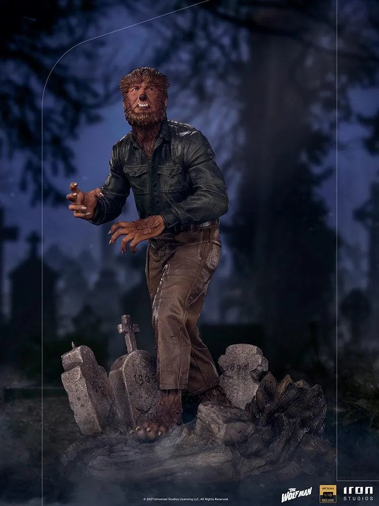 IRO29041 Universal Monsters - Wolf Man Deluxe 1:10 Scale Statue - Iron Studios - Titan Pop Culture