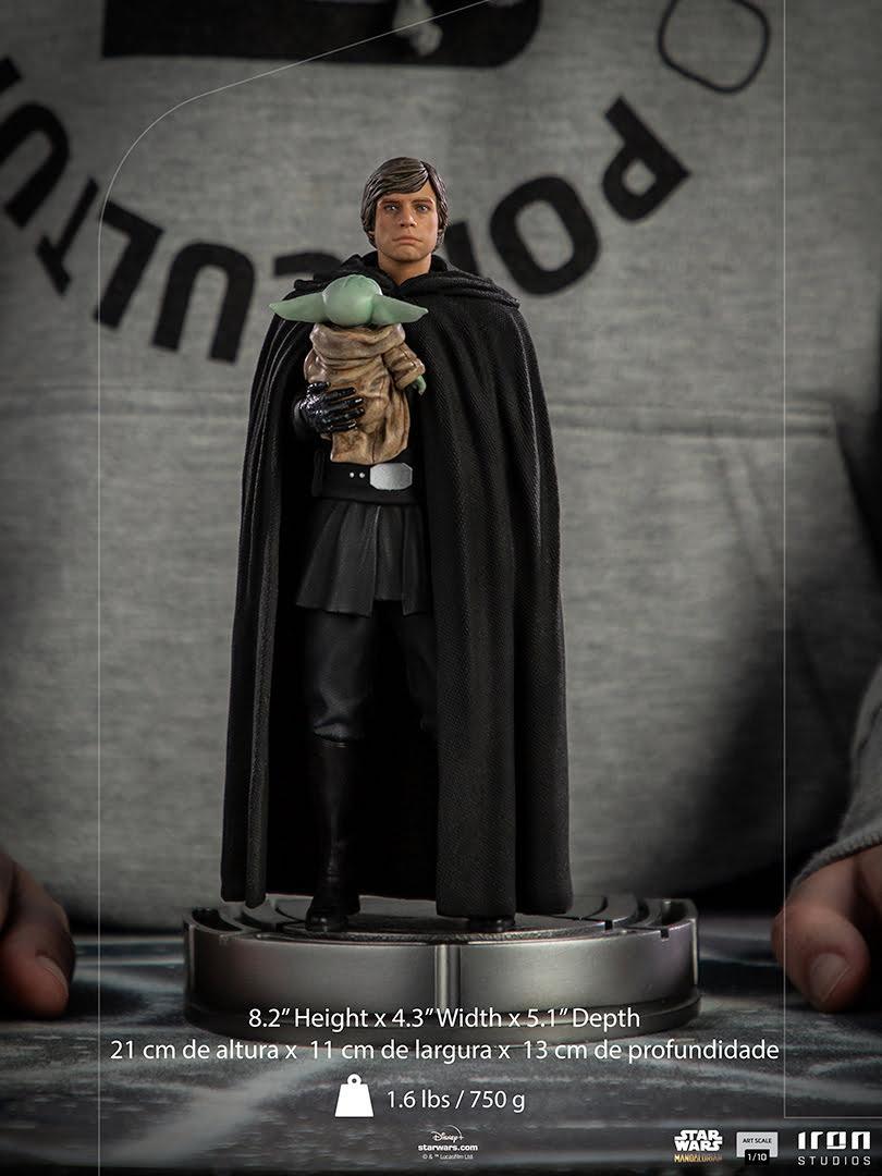 IRO50362 Star Wars: The Mandalorian - Luke Skywalker and Grogu 1:10 Scale Statue - Iron Studios - Titan Pop Culture