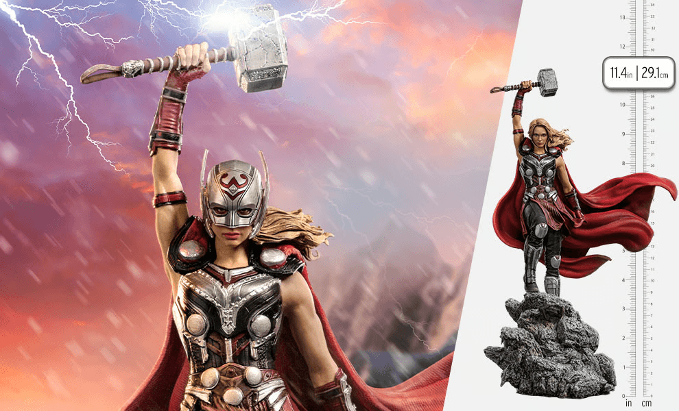Thor 4: Love and Thunder - Mighty Thor (Jane Foster) 1:10 Scale Statue Iron Studios Titan Pop Culture
