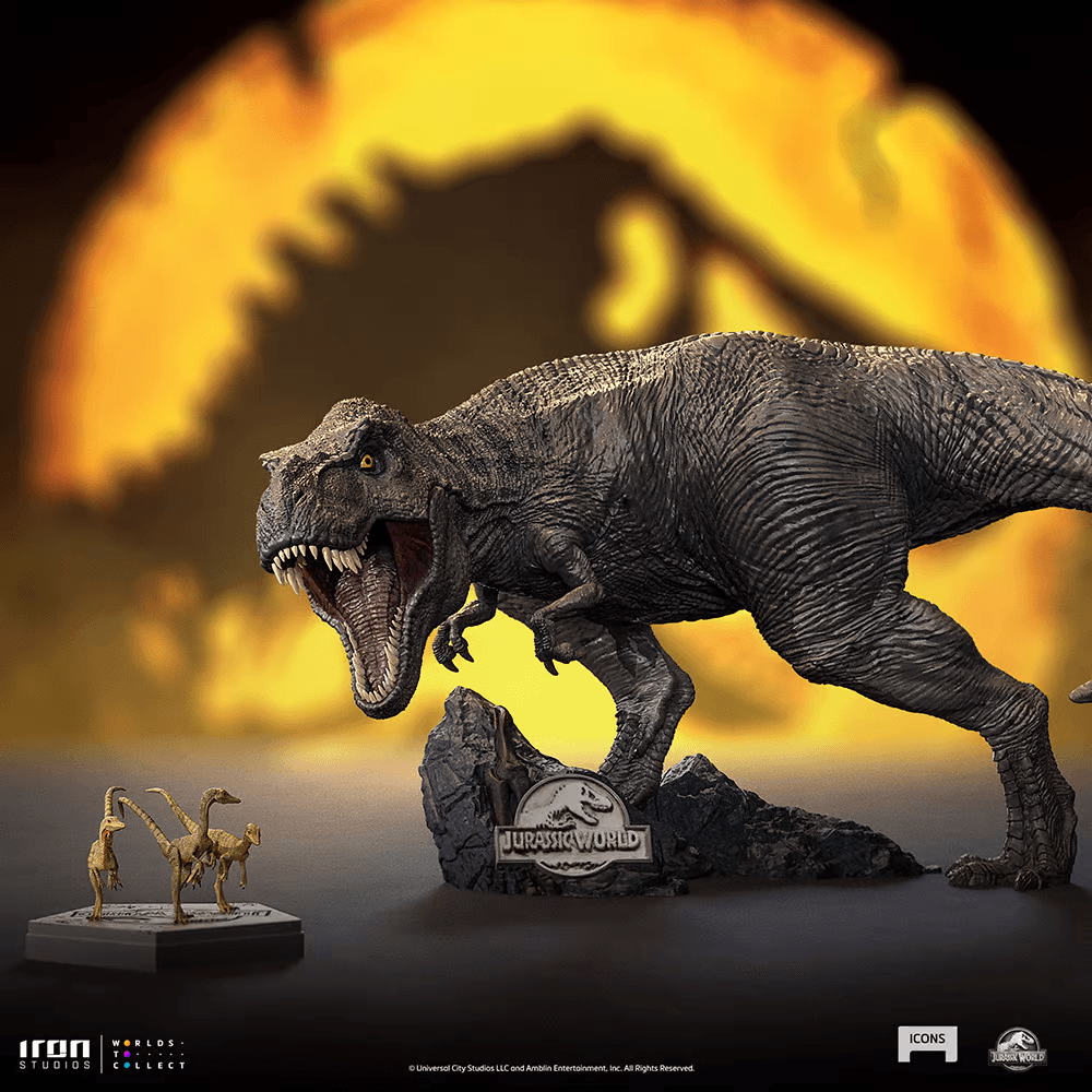 IRO51987 Jurassic World - T-Rex Icons Statue - Iron Studios - Titan Pop Culture