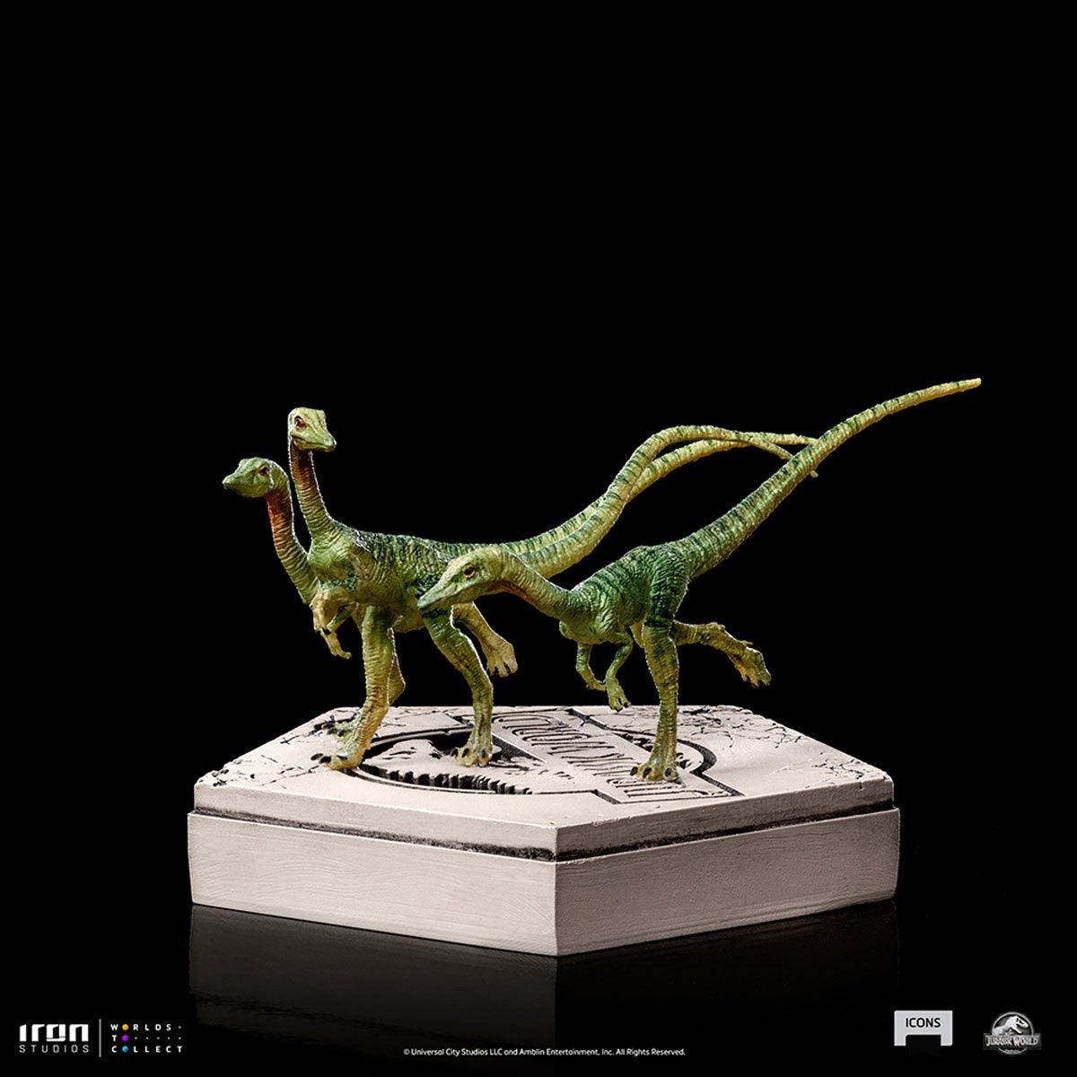 IRO52007 Jurassic World - Compsognatus Icons Statue - Iron Studios - Titan Pop Culture