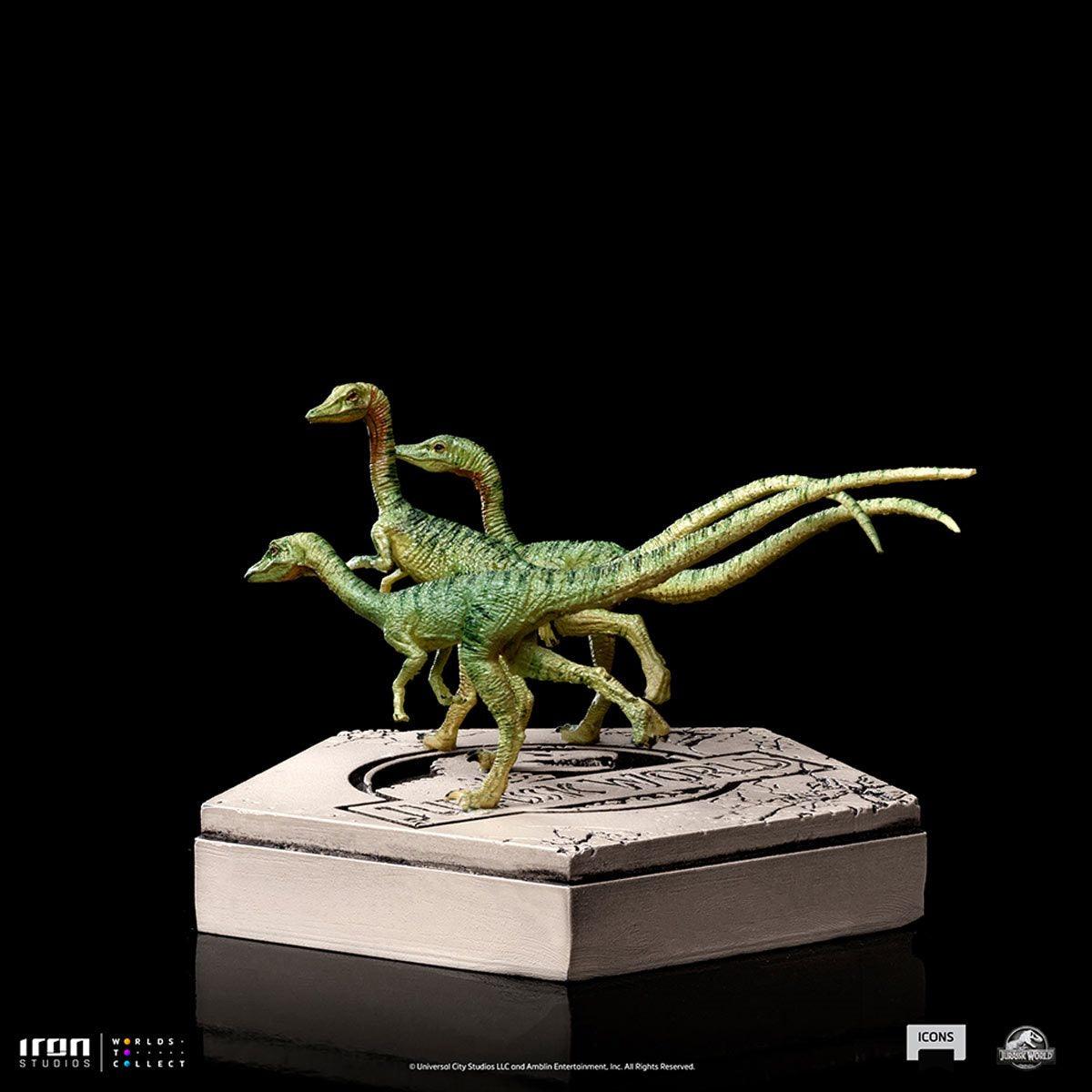 IRO52007 Jurassic World - Compsognatus Icons Statue - Iron Studios - Titan Pop Culture