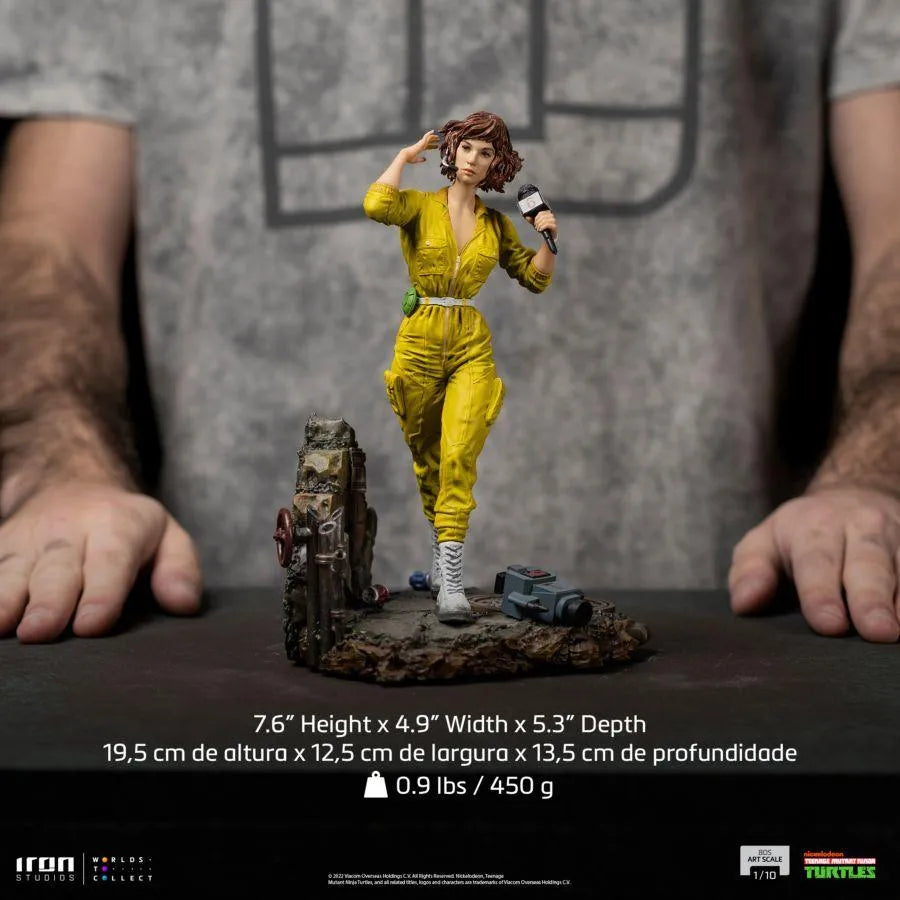 IRO52120 Teenage Mutant Ninja Turtles (tv 1987) - April O'Neil 1:10 Scale Statue - Iron Studios - Titan Pop Culture