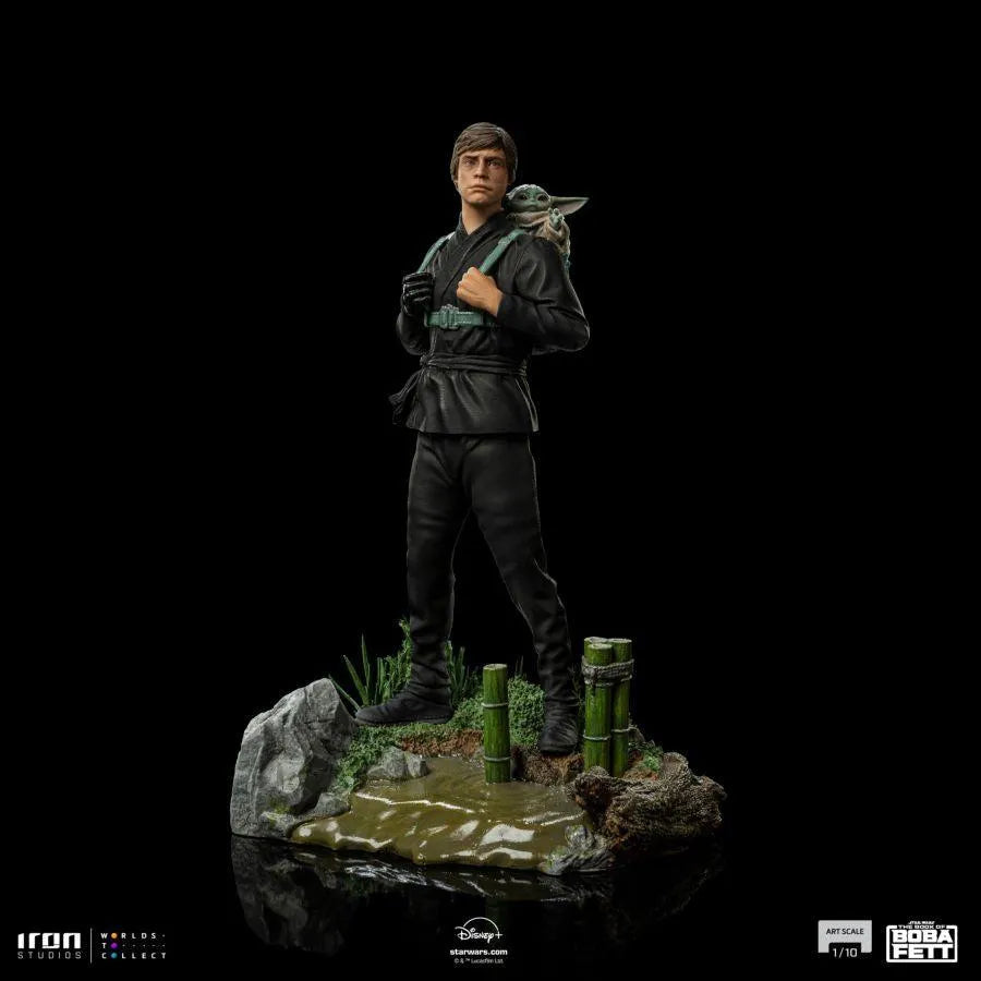 IRO52502 Star Wars: Book of Boba Fett - Luke and Grogu Training 1:10 Scale Statue - Iron Studios - Titan Pop Culture