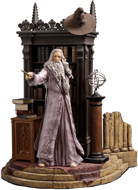 IRO52687 Harry Potter - Albus Dumbledore Deluxe 1:10 Scale Statue - Iron Studios - Titan Pop Culture