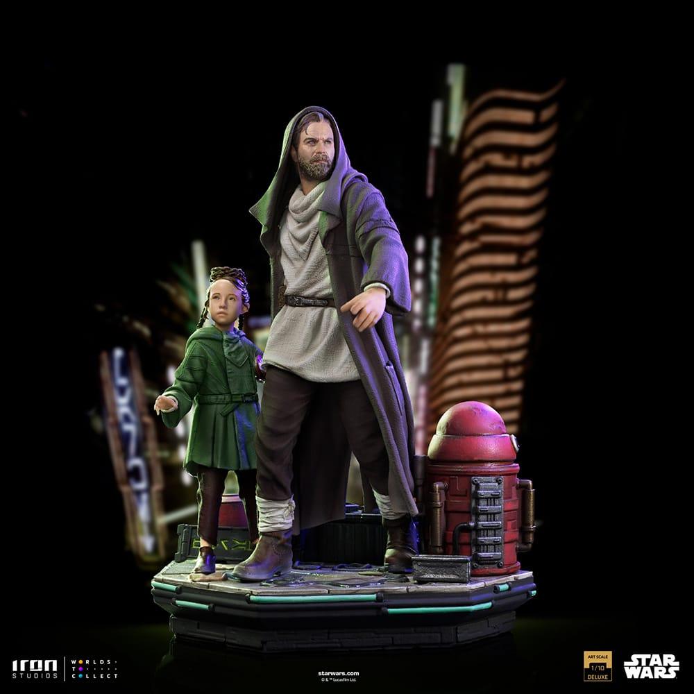 IRO52748 Star Wars - Obi-Wan & Young Leia DLX 1:10 Statue - Iron Studios - Titan Pop Culture