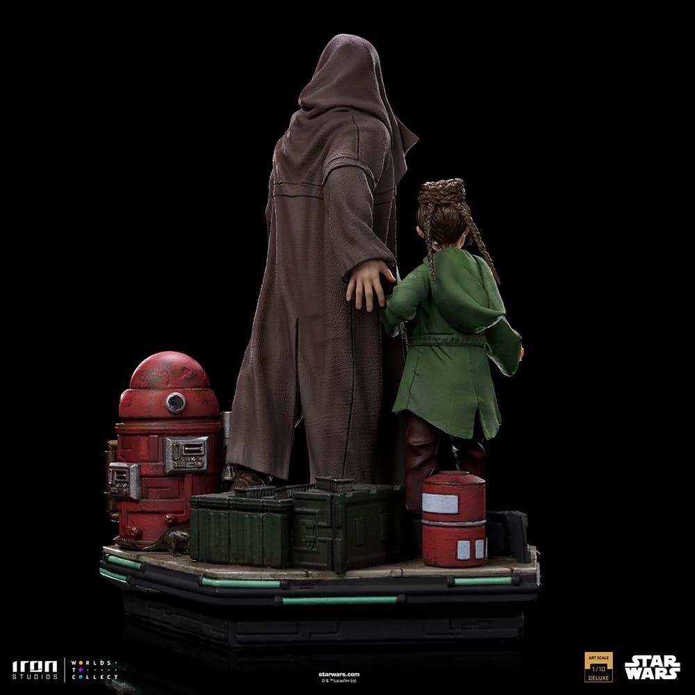 IRO52748 Star Wars - Obi-Wan & Young Leia DLX 1:10 Statue - Iron Studios - Titan Pop Culture