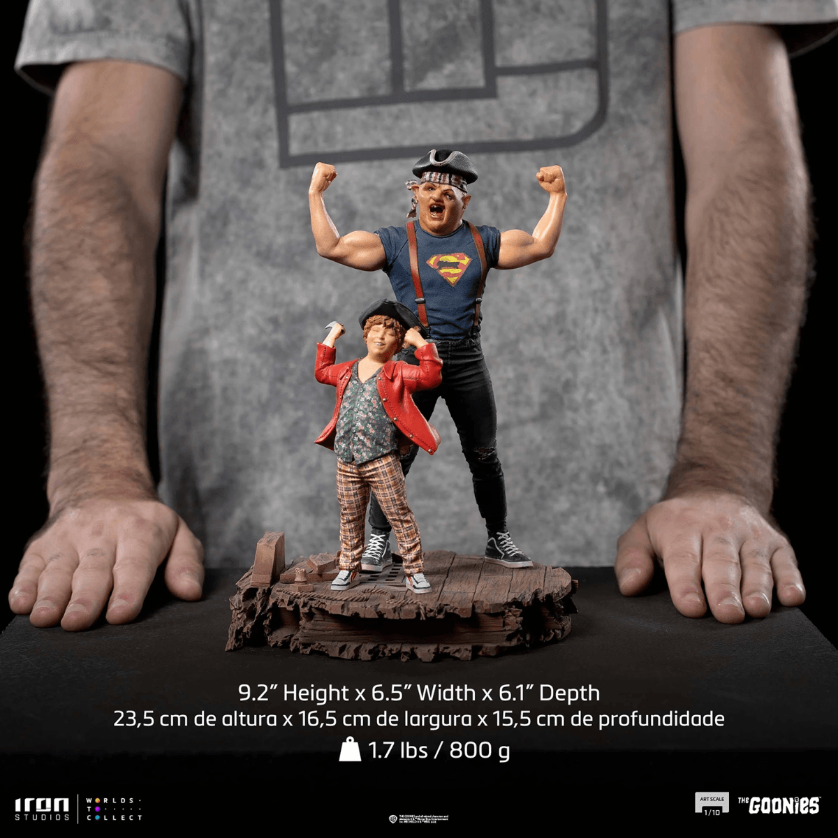 IRO52762 The Goonies - Sloth & Chunk 1:10 Scale Statue - Iron Studios - Titan Pop Culture