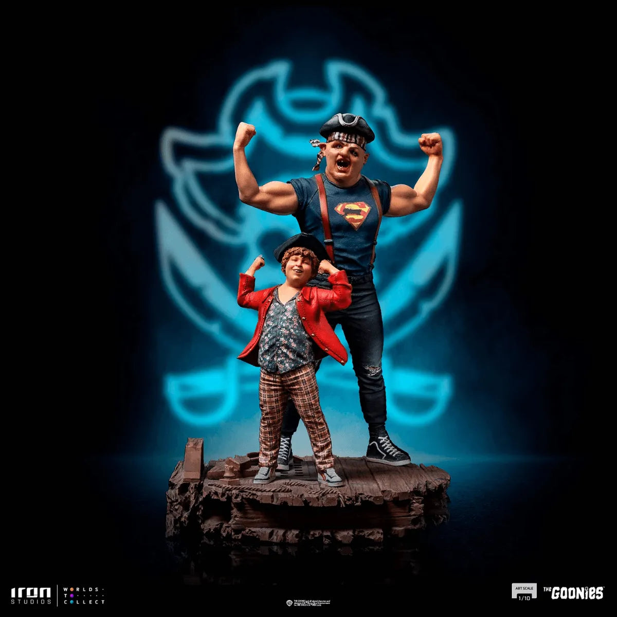 IRO52762 The Goonies - Sloth & Chunk 1:10 Scale Statue - Iron Studios - Titan Pop Culture