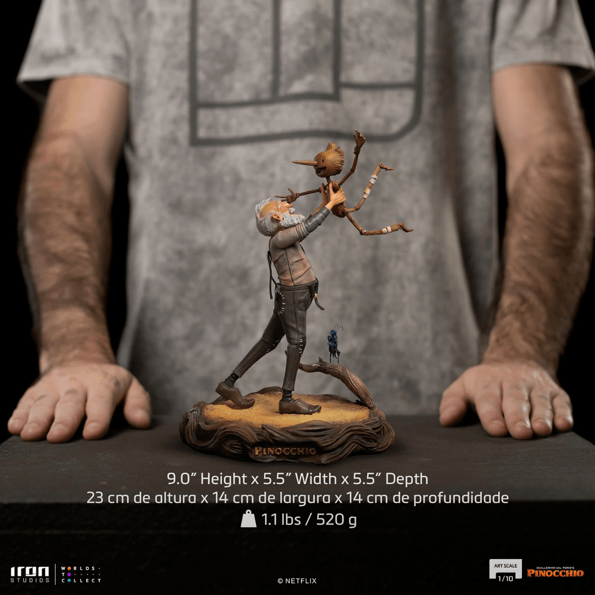 IRO53158 Pinocchio - Gepeto & Pinocchio 1:10 Statue - Iron Studios - Titan Pop Culture