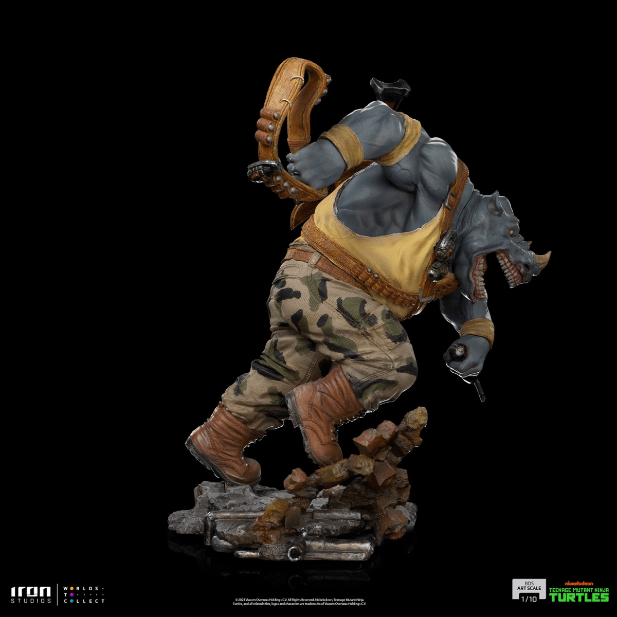 IRO53219 Teenage Mutant Ninja Turtles - Rocksteady 1:10 Scale Statue - Iron Studios - Titan Pop Culture