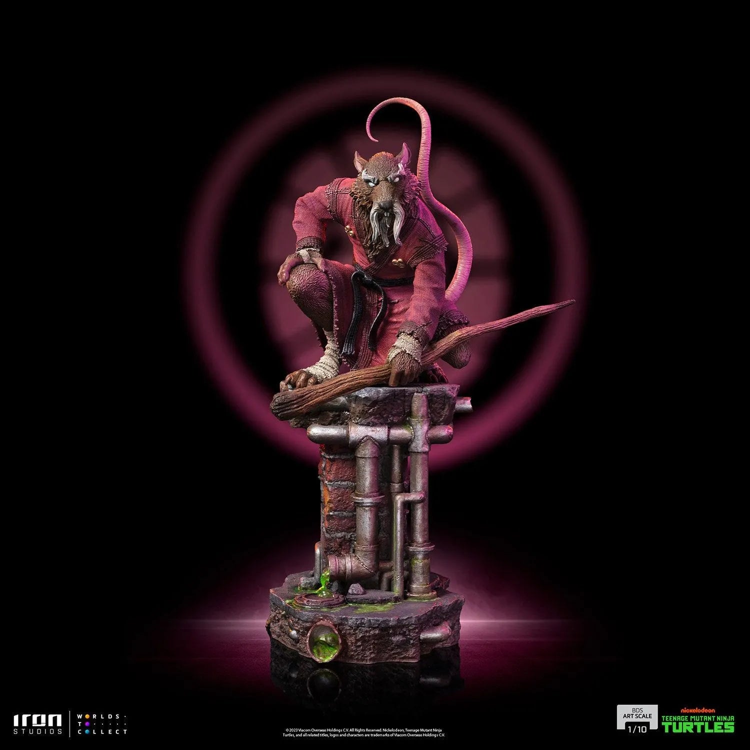 IRO53387 Teenage Mutant Ninja Turtles - Master Splinter 1:10 Scale Statue - Iron Studios - Titan Pop Culture