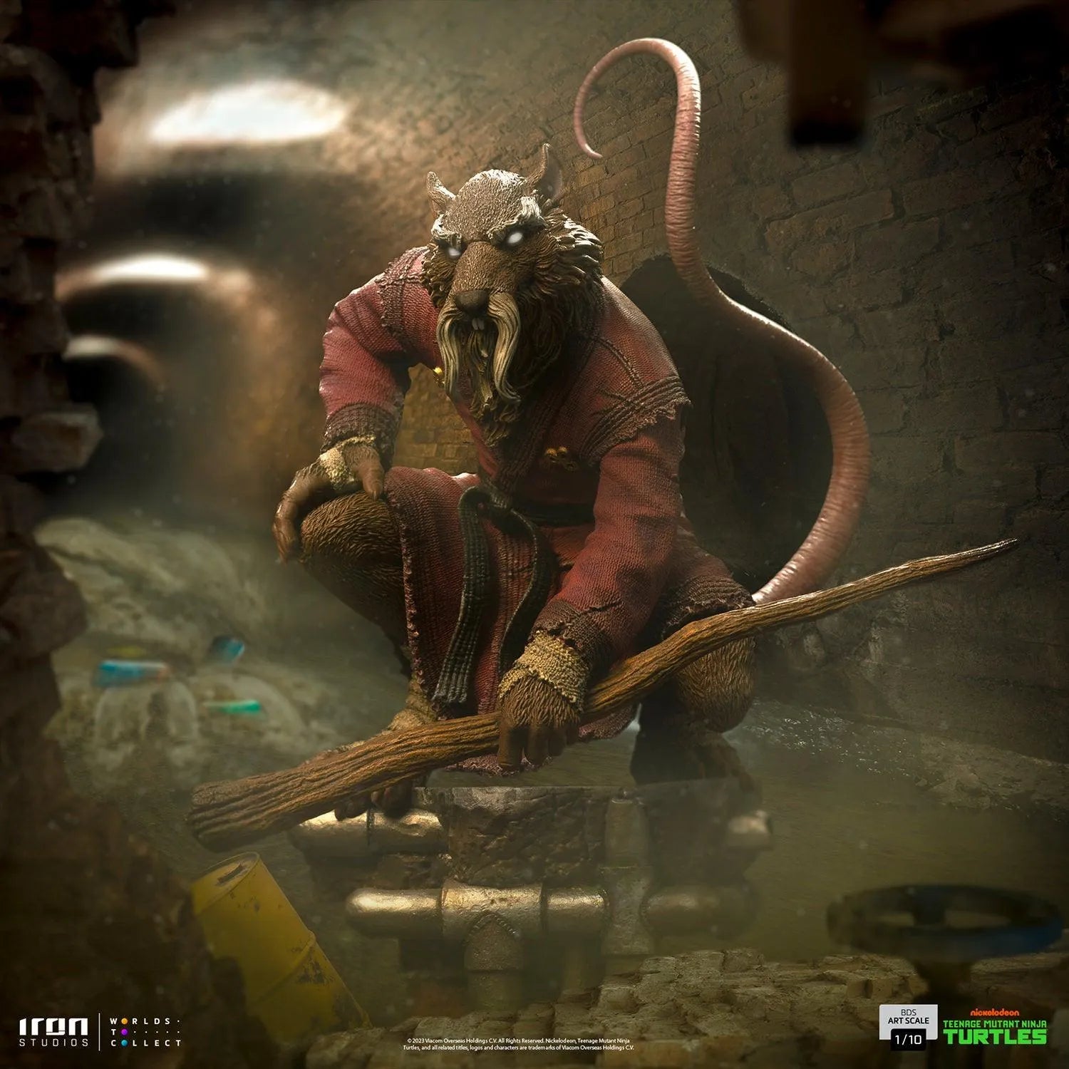 IRO53387 Teenage Mutant Ninja Turtles - Master Splinter 1:10 Scale Statue - Iron Studios - Titan Pop Culture