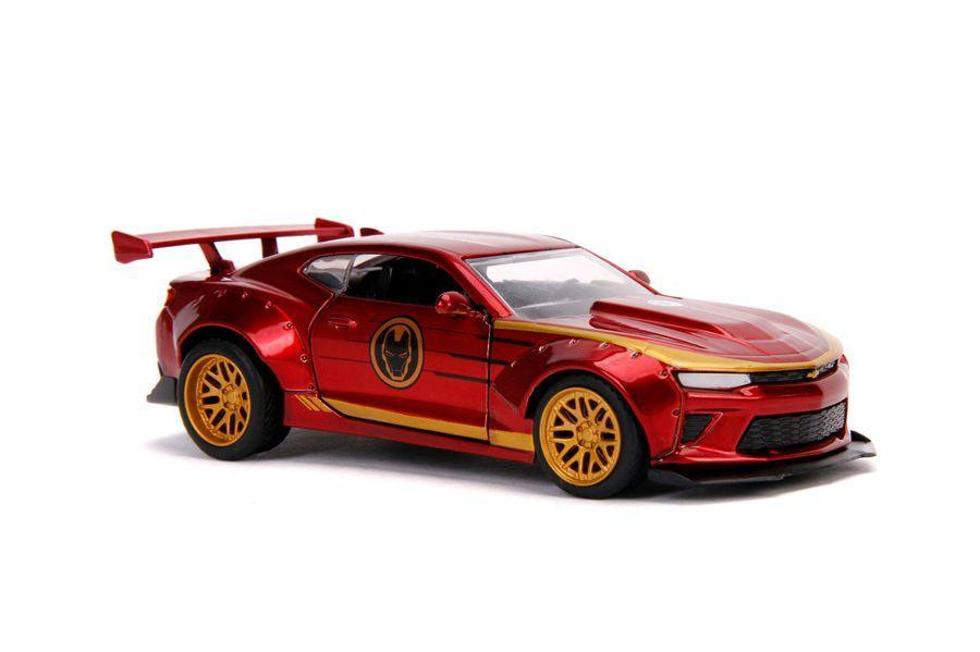 JAD30298 Marvel Comics - Iron Man 2016 Chevy Camaro SS 1:32 Hollywood Ride - Jada Toys - Titan Pop Culture