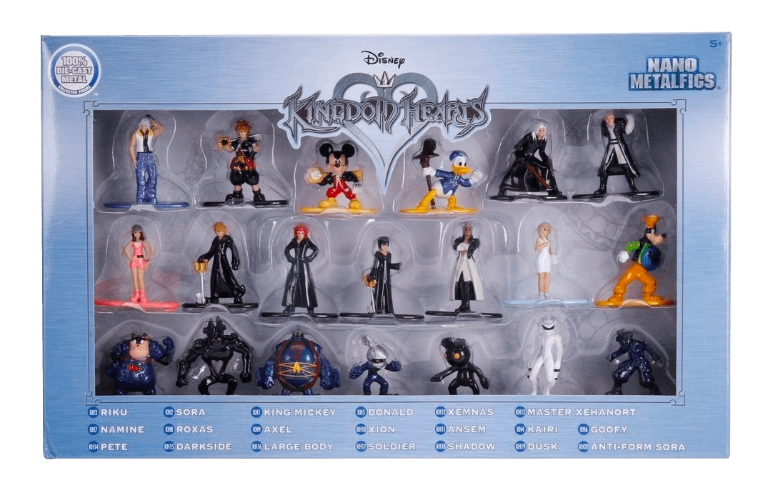 JAD30439 Kingdom Hearts - Nano Metalfigs 20-pack - Jada Toys - Titan Pop Culture