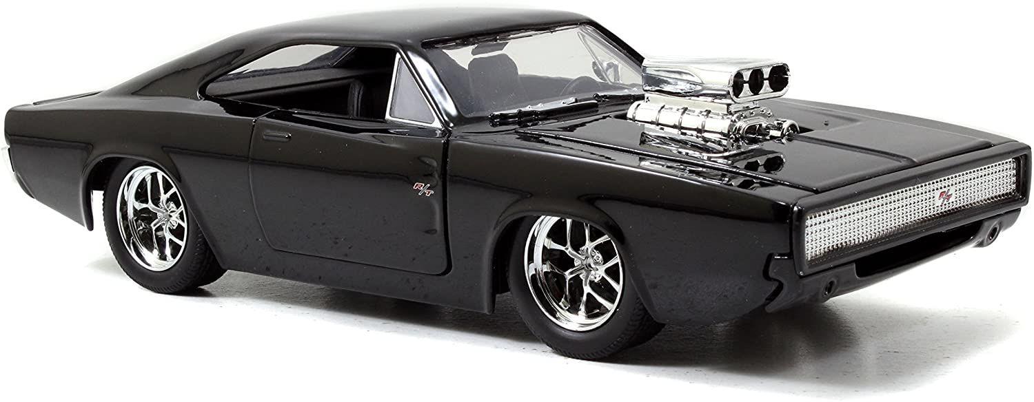 JAD30698 Fast and Furious - Dom's Dodge Charger with Dom 1:24 Scale Diecast Model Kit - Jada Toys - Titan Pop Culture