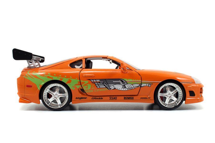 JAD30738 Fast and Furious - 1995 Toyota Supra 1:24 with Brian Hollywood Ride - Jada Toys - Titan Pop Culture