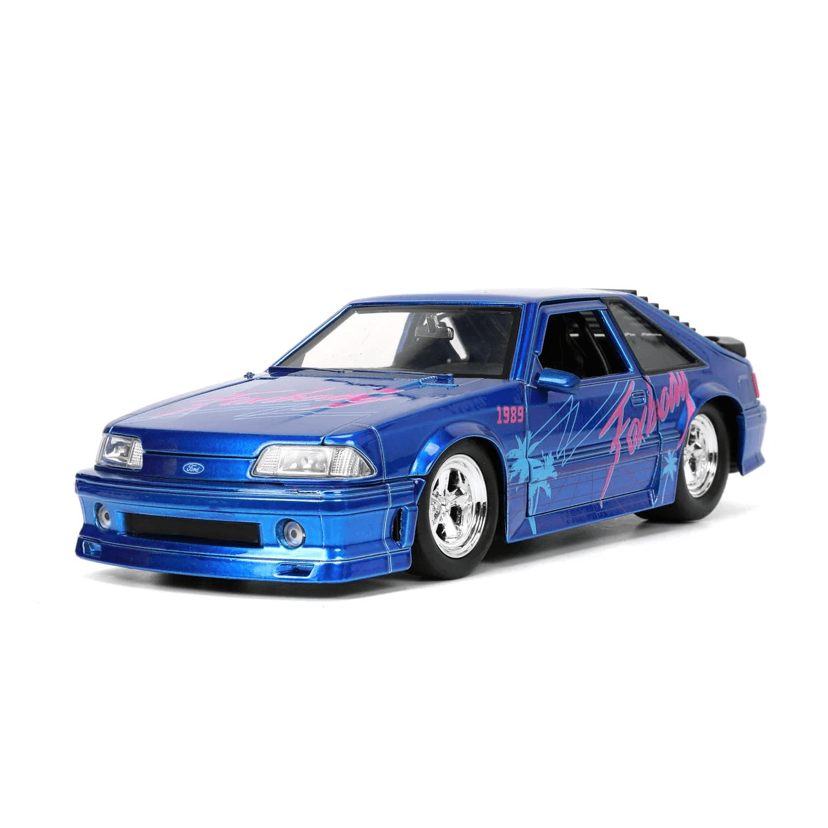 JAD31379 I Love The - 80's 1989 Ford Mustang GT 1:24 Scale - Jada Toys - Titan Pop Culture