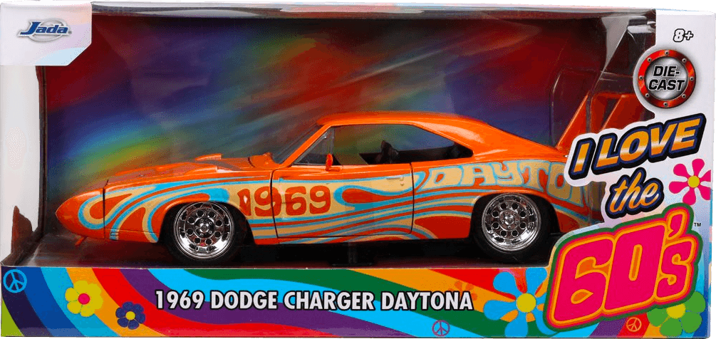 JAD31389 I Love The - 60's 1969 Dodge Charger Daytona 1:24 Scale - Jada Toys - Titan Pop Culture