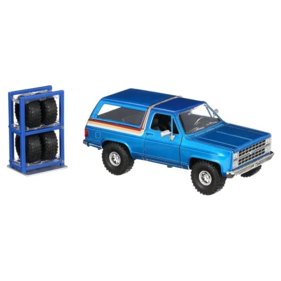 JAD31396 Just Trucks - 1980 Chevy K5 Blazer Blue 1:24 Scale - Jada Toys - Titan Pop Culture