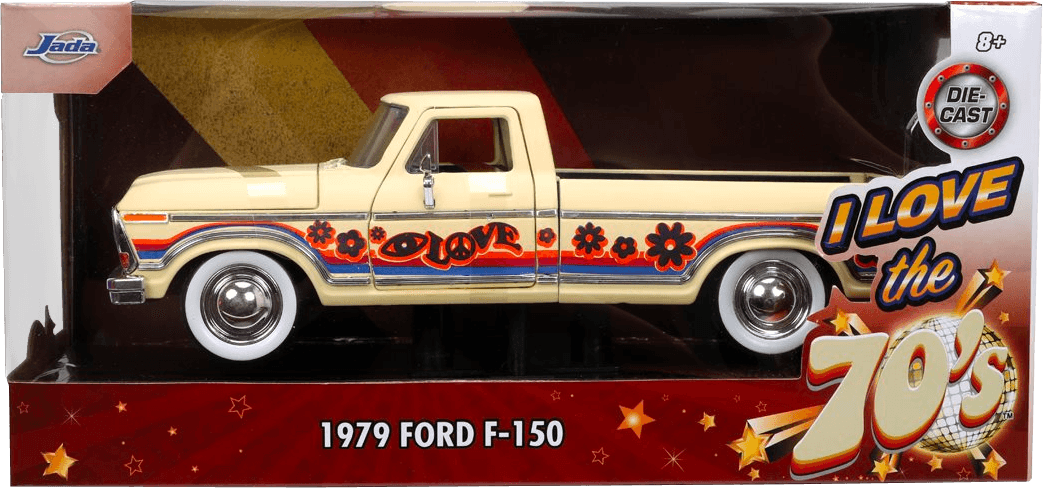 JAD31609 I Love The - 70's 1979 Ford F150 1:24 Scale - Jada Toys - Titan Pop Culture
