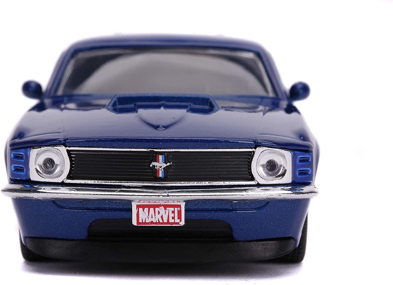 JAD31745 Marvel Comics - Winter Soldier 1970 Ford Mustang 1:32 Scale Hollywood Ride - Jada Toys - Titan Pop Culture