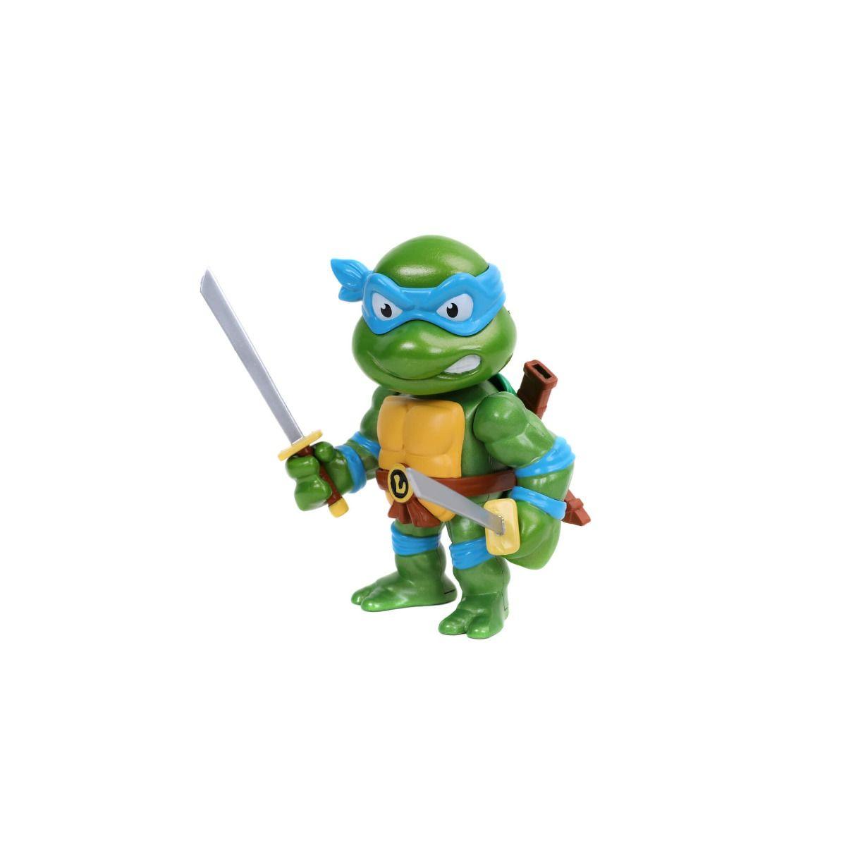 JAD31850 Teenage Mutant Ninja Turtles (TV 1987) - Leonardo 4" Metals Figure - Jada Toys - Titan Pop Culture