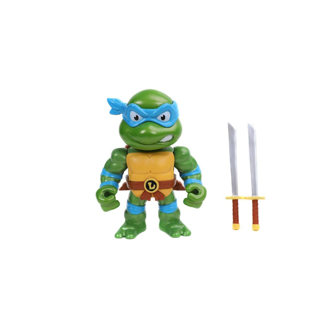 JAD31850 Teenage Mutant Ninja Turtles (TV 1987) - Leonardo 4" Metals Figure - Jada Toys - Titan Pop Culture