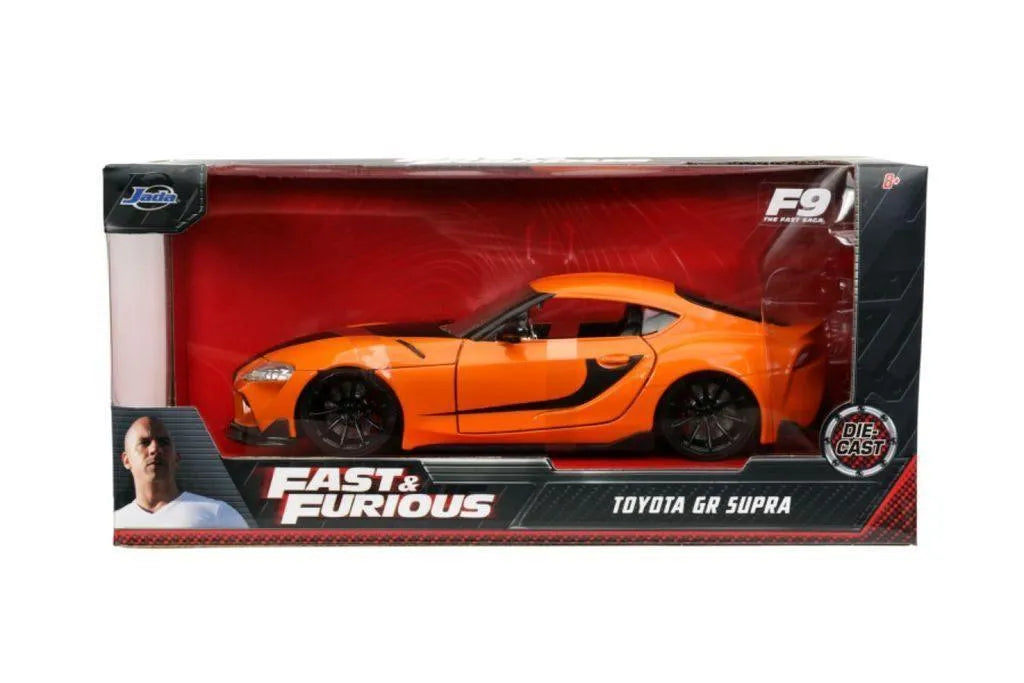 JAD32016 Fast and Furious 9: The Fast Saga - 2020 Toyota Supra Metallic Orange 1:32 Scale Hollywood Ride - Jada Toys - Titan Pop Culture