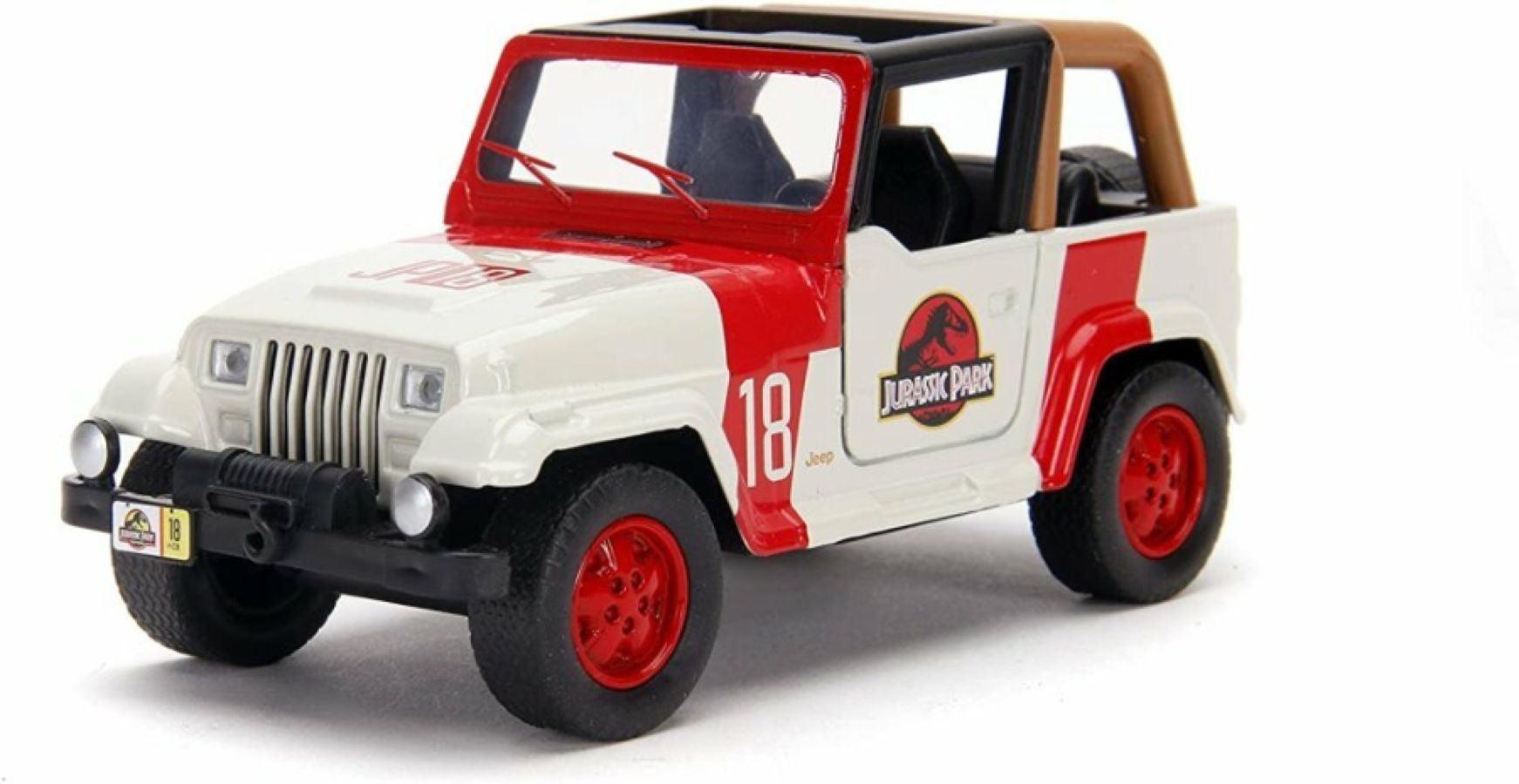 JAD32129 Jurassic World - 1992 Jeep Wrangler 1:32 Scale Hollywood Ride - Jada Toys - Titan Pop Culture