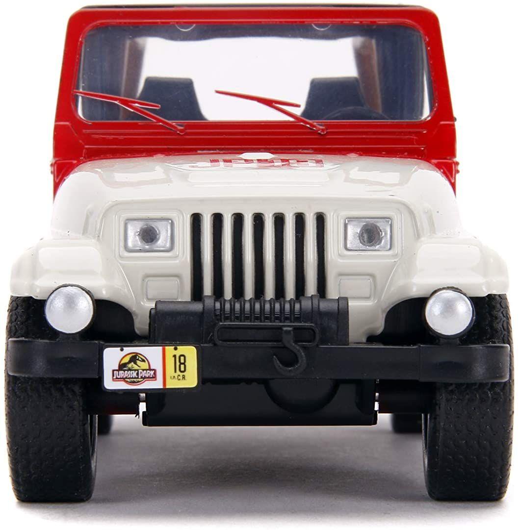 JAD32129 Jurassic World - 1992 Jeep Wrangler 1:32 Scale Hollywood Ride - Jada Toys - Titan Pop Culture