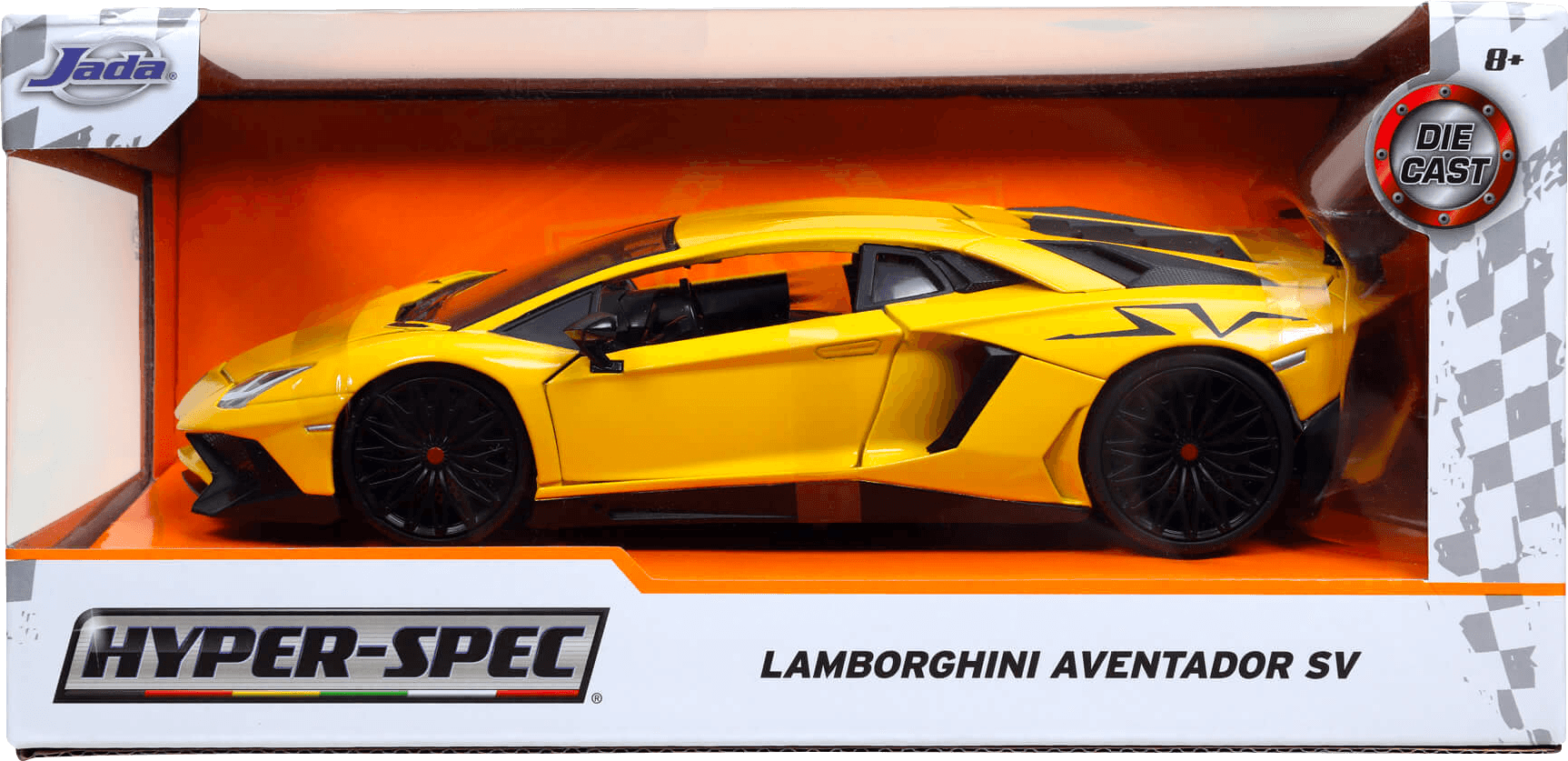 JAD32258 Hyperspec - 2017 Lamborghini Aventador Yellow 1:24 Scale - Jada Toys - Titan Pop Culture