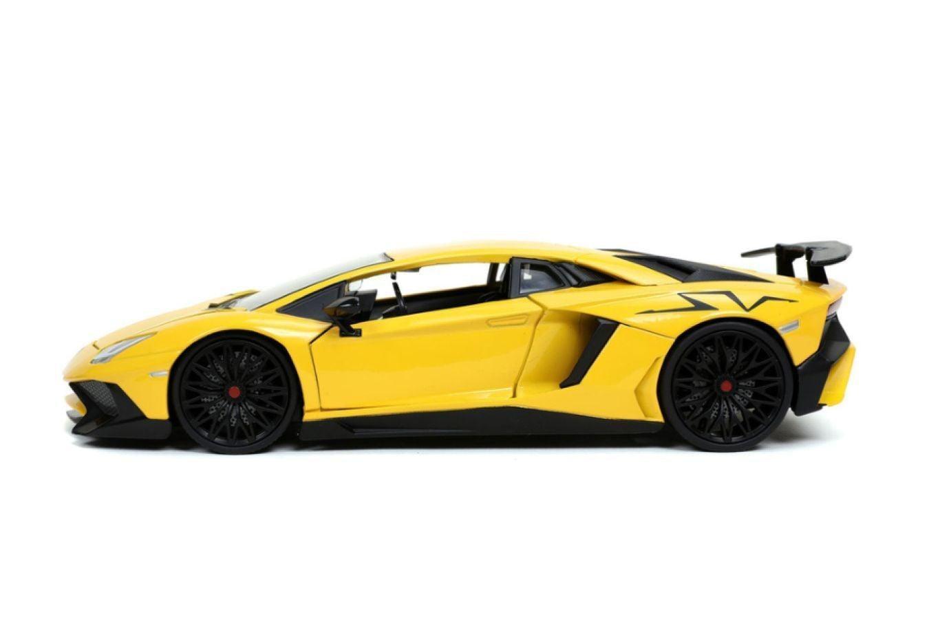 JAD32258 Hyperspec - 2017 Lamborghini Aventador Yellow 1:24 Scale - Jada Toys - Titan Pop Culture