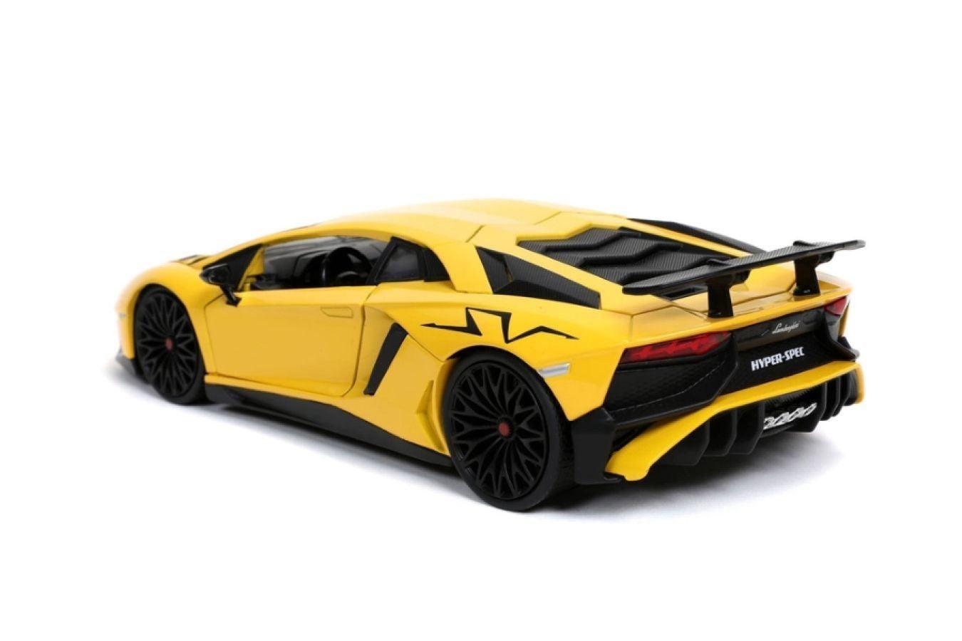 JAD32258 Hyperspec - 2017 Lamborghini Aventador Yellow 1:24 Scale - Jada Toys - Titan Pop Culture