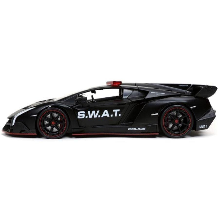 JAD32261 Hyperspec - 2017 Lamborghini Veneno Black 1:24 Scale - Jada Toys - Titan Pop Culture