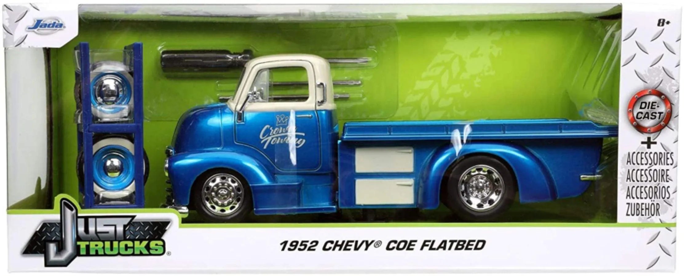 JAD32708 Just Trucks - 1952 Chevy COE Flatbed 1:24 Scale - Jada Toys - Titan Pop Culture