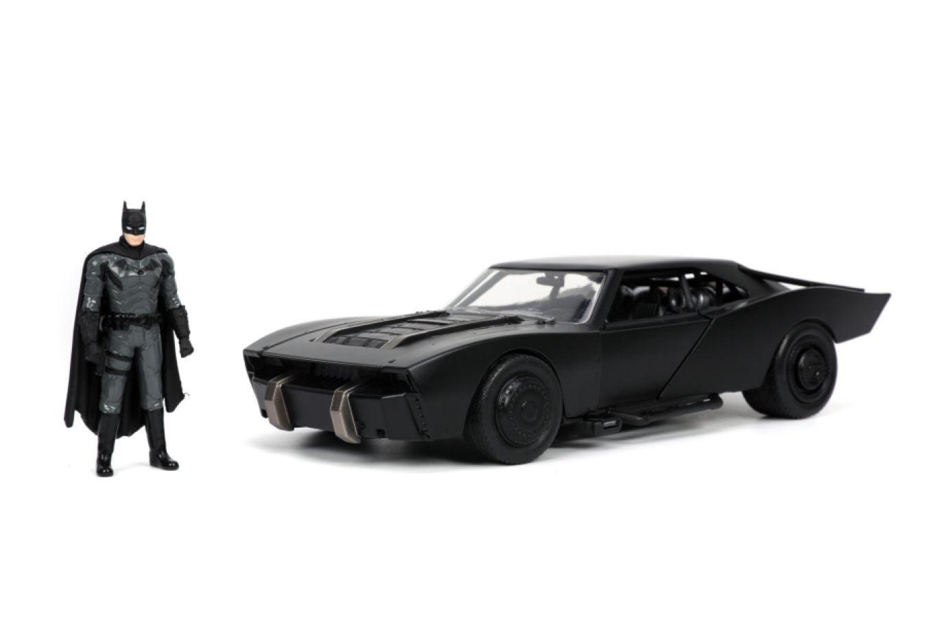 JAD32731 The Batman - Batmobile with Batman 1:24 Scale Hollywood Ride - Jada Toys - Titan Pop Culture