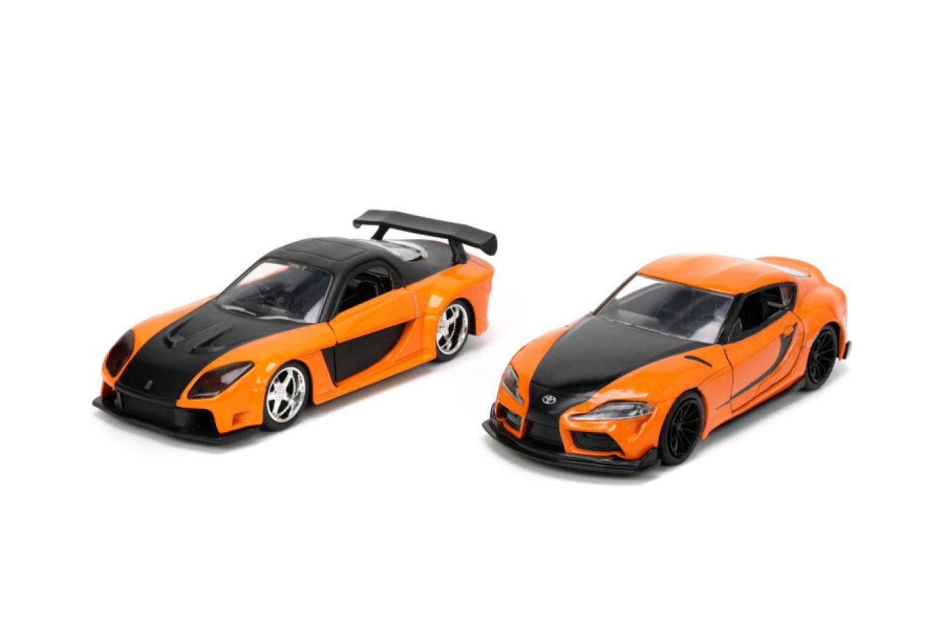 JAD32910 Fast & Furious - Han's Mazda RX-7 & Toyota GR S 1:32 Scale 2-Pack - Jada Toys - Titan Pop Culture